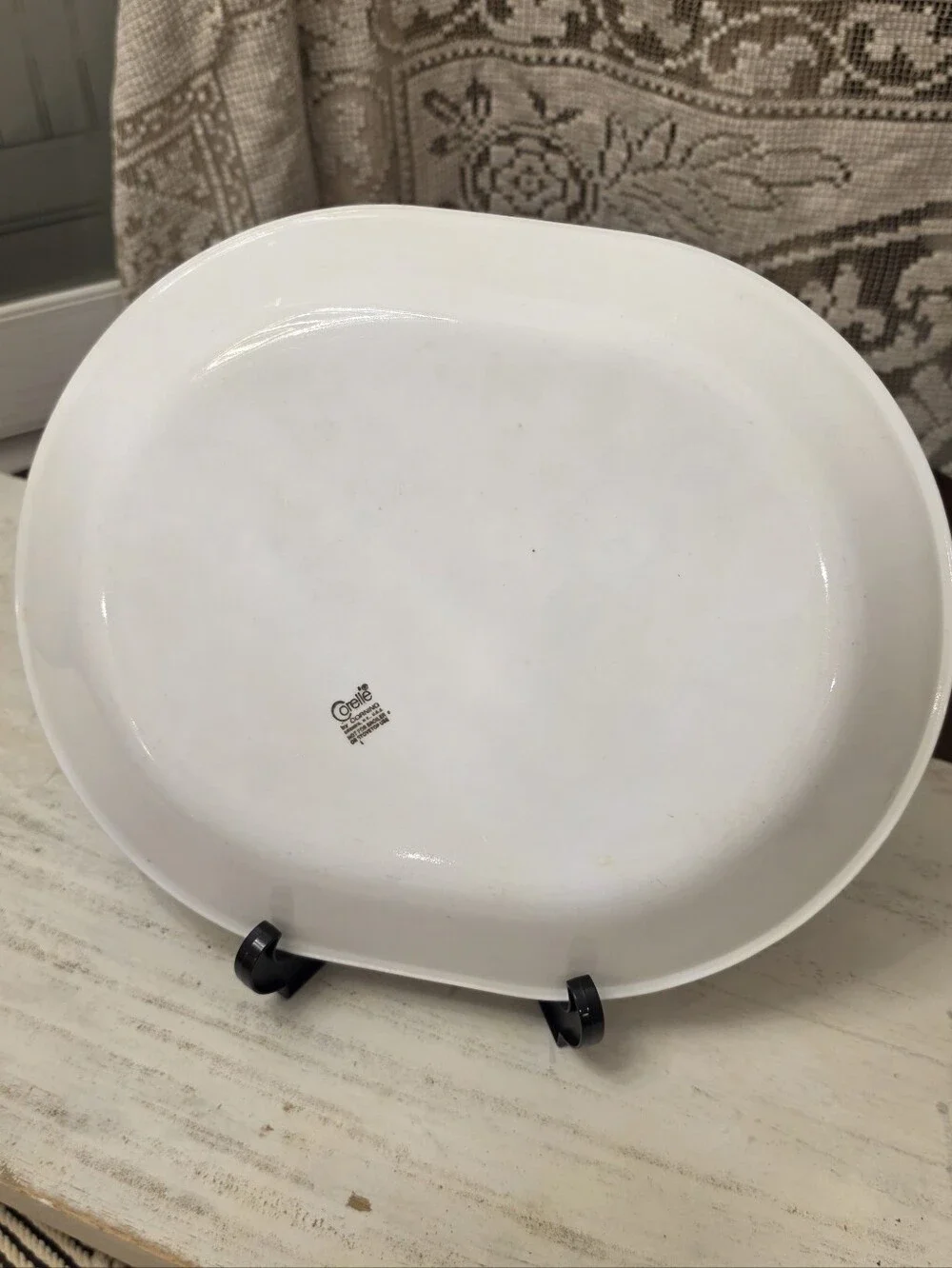 Corelle Vintage Indian Summer Oval Serving Platter Floral Corning 12” x 10”